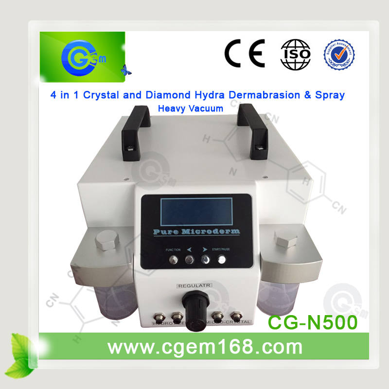CG-N500 4 in 1  4 in 1 hydro dermabrasion / oxygen spray , diamond crystal microdermabrasion machine