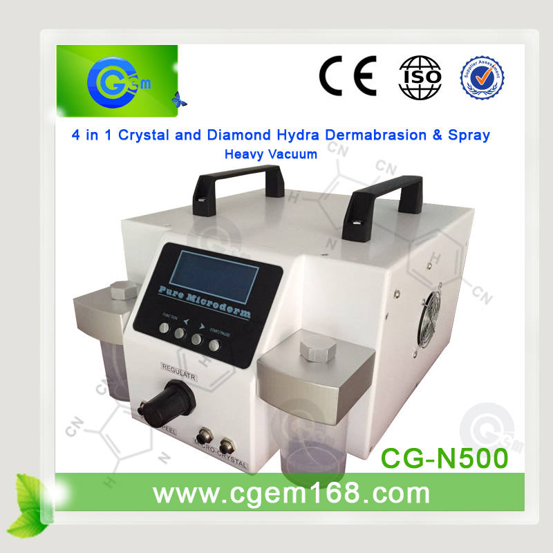 CG-N500 4 in 1  4 in 1 hydro dermabrasion / oxygen spray , diamond crystal microdermabrasion machine